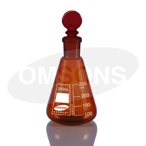 Flask Conical Amber Colour _ESMC, Germany