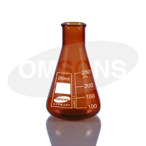 Flask Erlenmeyer Amber Colour Graduated Conic _ESMC, Germany