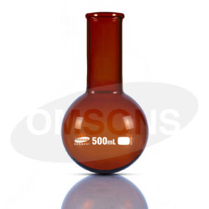 Flasks Boiling Flat Bottom Single Neck Amber _ESMC, Germany