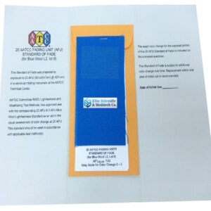 Standard of Fade for Blue Wool, 12×6.5cm