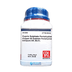 Cupric Sulphate Pentahydrate Extrapure AR Grade, 99.5%, 500gm
