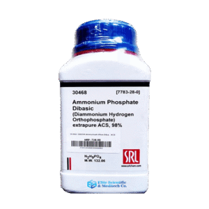 Ammonium Phosphate Dibasic extrapure ACS, 98%, 500gm, CAS: 7783-28-0 SRL
