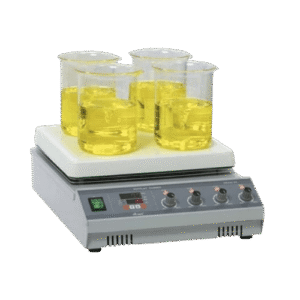 Multi-position hot & stirrers HS334-04 Max. 350℃; 100~1500rpm