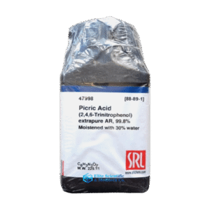 Picric Acid Extra pure AR, 99.8% 100Gm