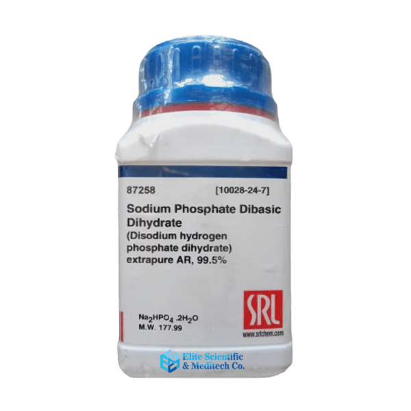 Sodium Phosphate Dibasic Dihydrate Extra pure AR (Na2HPO4.2H2), 99.5% 500Gm