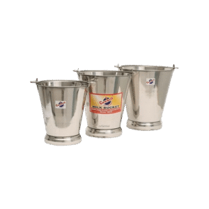 Stainless Steel Food Grade Milk Bucket & Lid 10 Liter with Lid, ESMC, Cowbell, India