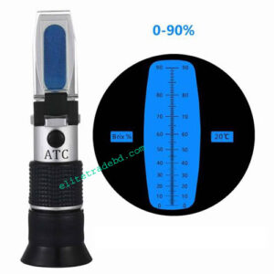 Hand refractometer brix 0-90% for sugar test