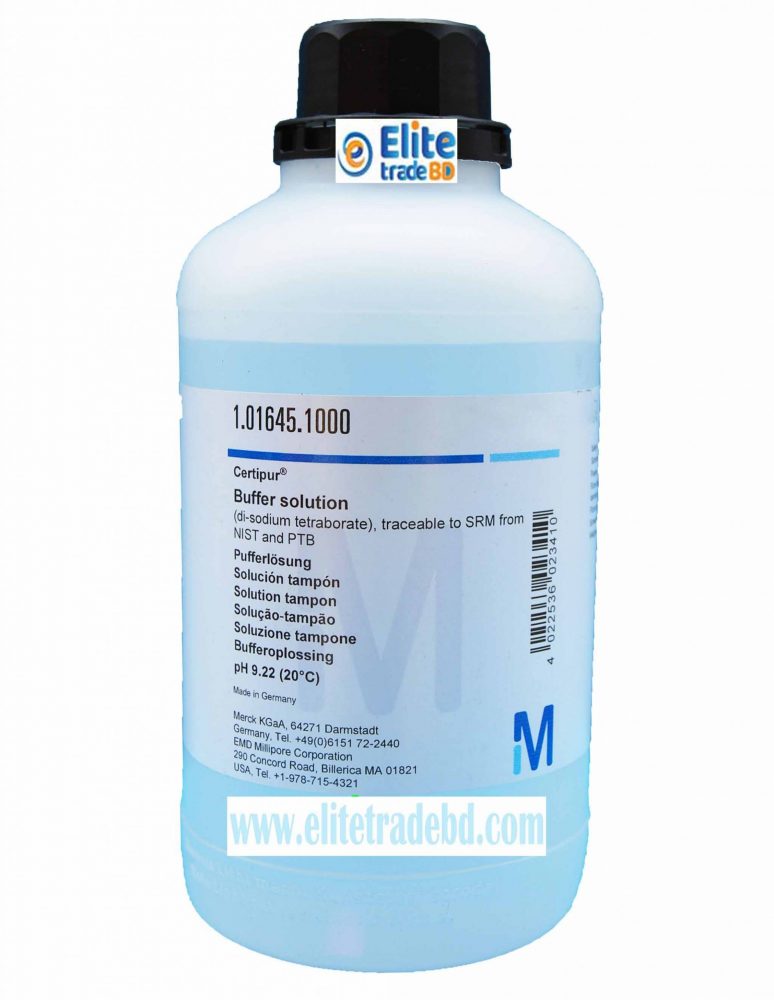 Buffer solution (di-sodium tetraborate), traceable to SRM from NIST and PTB pH 9.22 (20 ° C)