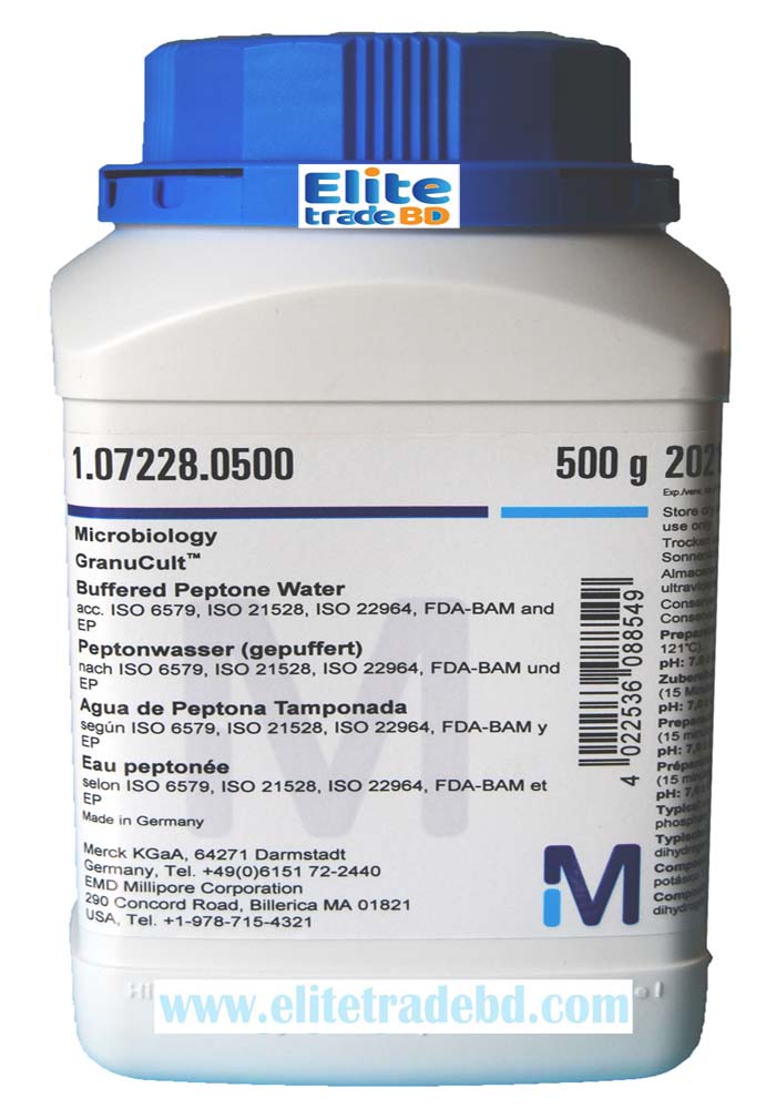 Buffered Peptone Water acc. ISO 6579 ISO 21528 ISO 22964 FDABAM and EP