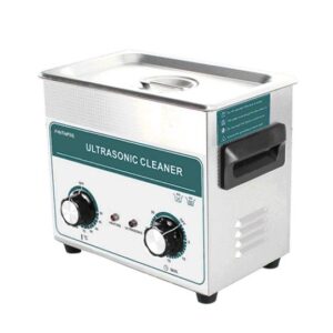 Mechanical ultrasonic cleaner with timer and heater