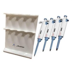 Adjustable single channel micropipette with stand combo pack