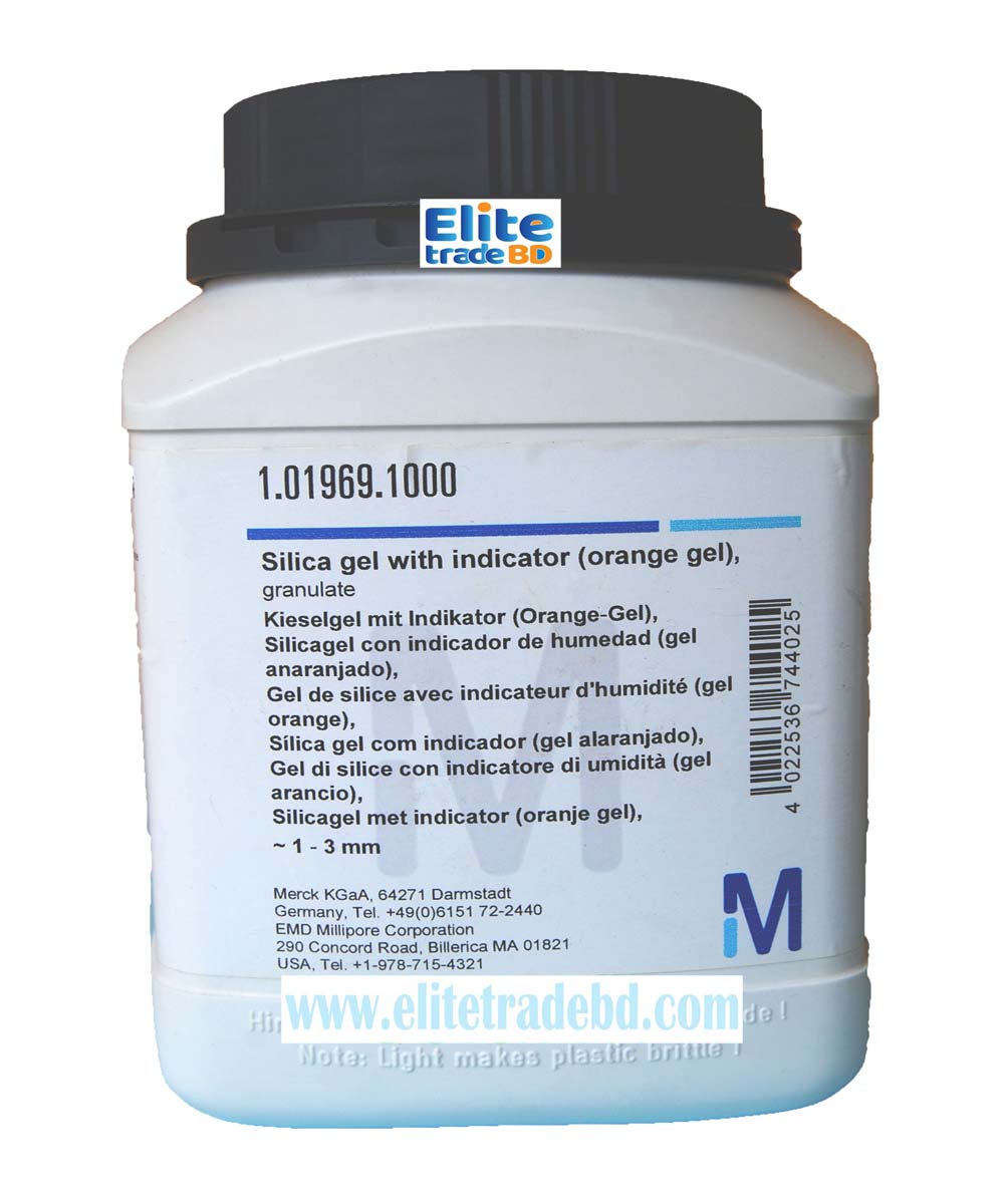 Silica gel with indicator (orange gel), granulate –1 – 3 mm