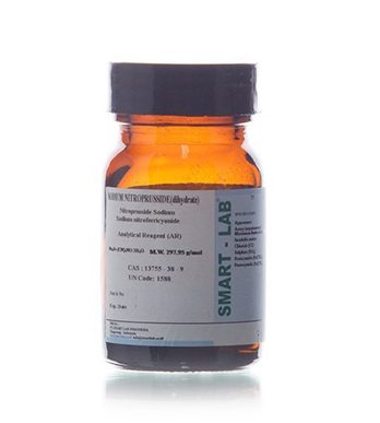 Sodium nitroprusside (dihydrate), Na2Fe(CN)5NO.2H2O