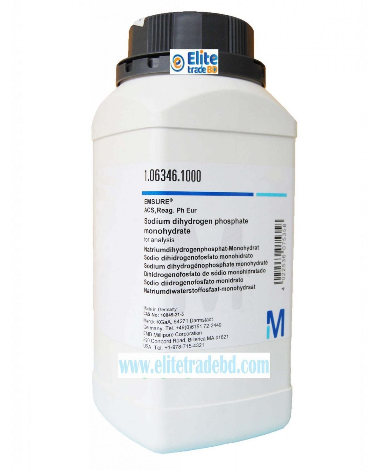 Sodium dihydrogen phosphate monohydrate for analysis EMSURE® ACS, Reag. Ph Eur