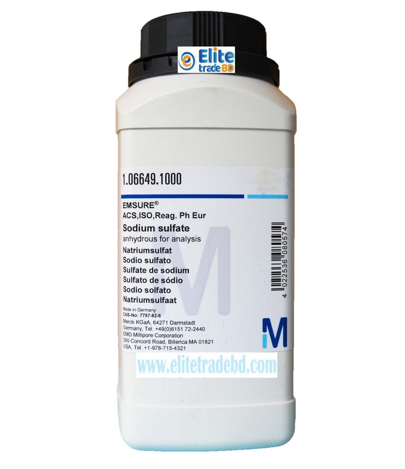 Sodium sulfate anhydrous for analysis EMSURE® ACS, ISO, Reag. Ph Eur