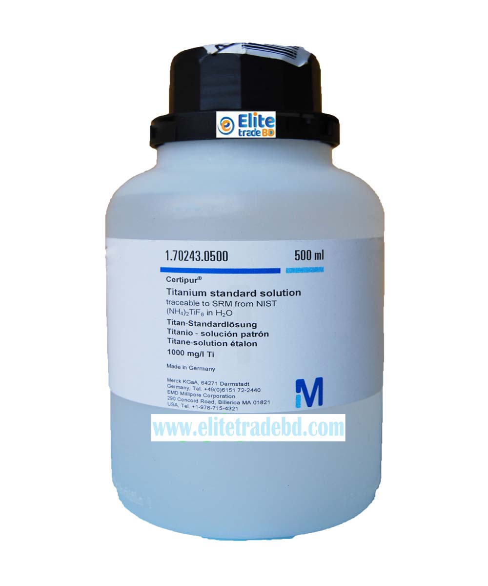 Titanium standard solution traceable to SRM from NIST (LIGHT) ₂TiF₆ in HOO 1000 mg / l Ti CertiPUR®