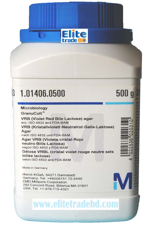 Violet Red Bile Lactose agar acc. ISO 4832 and FDA-BAM