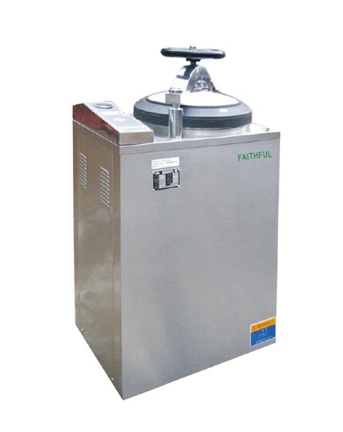 Vertical pressure steam sterilizer