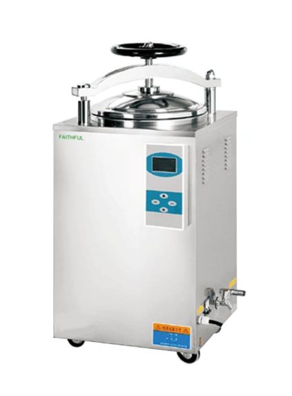 Vertical pressure steam sterilizer