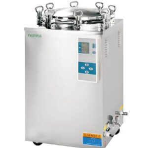 Vertical pressure stream sterilizer