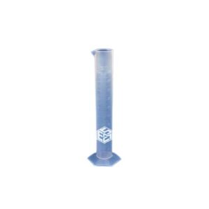 Hexagonal Plastic Measuring Cylinder 10 ml White color_ESMC_Polylab
