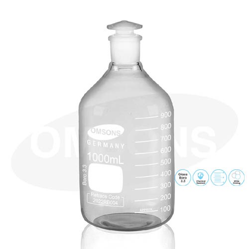 Bottles Reagent Narrow Mouth Clear Glass _ESMC, Germany