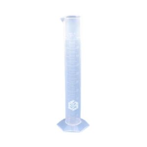 Hexagonal Plastic Measuring Cylinder 500 ml White color ESMC-Polylab