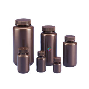 Amber Wide Mouth bottle HDPE _ESMC, Tarsons