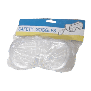 Safety goggles transparent color with rubber, ESMC, China