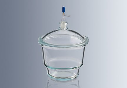 Desiccators DIN with NS 24/29 and valve