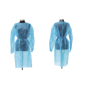 Disposable Non-Oven Blue Patient Isolation Gown, ESMC, Bangladesh