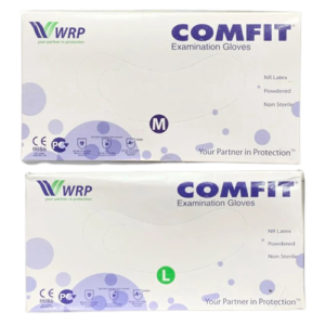 Examination Hand Gloves Powdered 100 Pcs, ESMC, Comfit, Malaysia