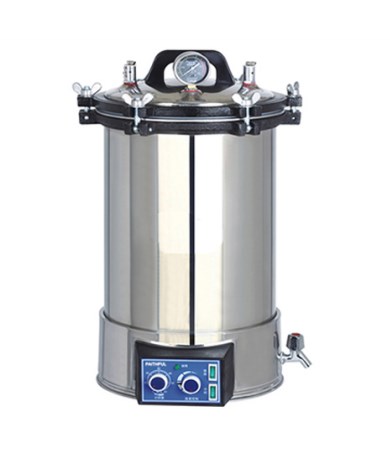 Portable pressure steam sterilizer