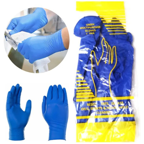 Hand Gloves for multiple use, Blue Color, 1 Pair, ESMC, Malaysia