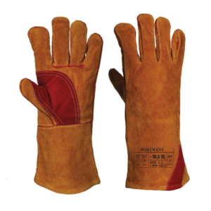 Leather Hand Gloves for Welding, Heatpoorf, ESMC, China