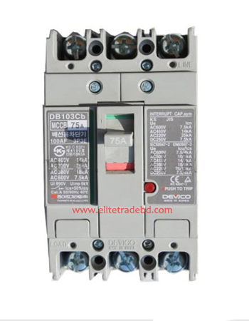 Devico- DB103CB Molded Case Circuit Breaker (MCCB)