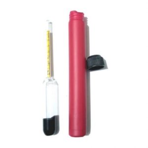 Glass lactometer for milk purity testing