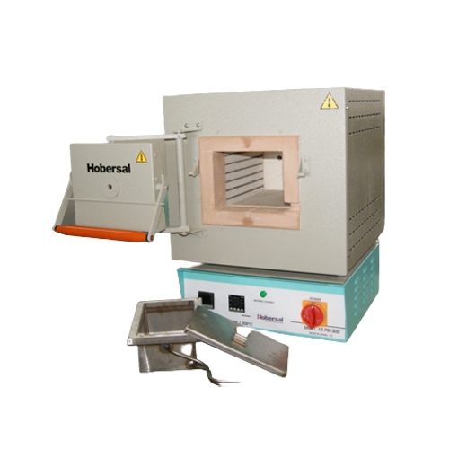 Muffle furnaces with protective gas box for heat treatment, HCV- AC Series, ESMC, Hobersal, Spain