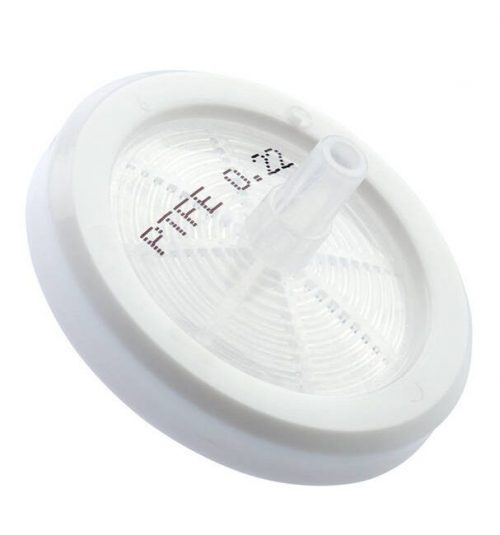 PTFE syringe filter 0.22um 25mm dia white color