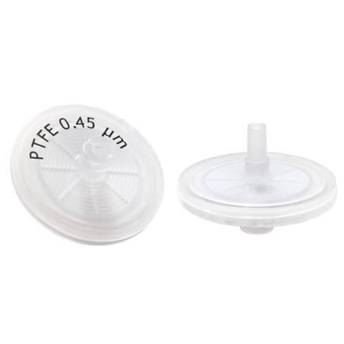 Syringe filter 0.45um 25mm dia PTFE white color