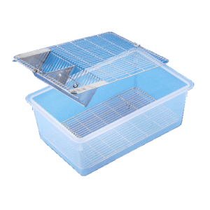 Polypropylene animal cage double grill PolyLab
