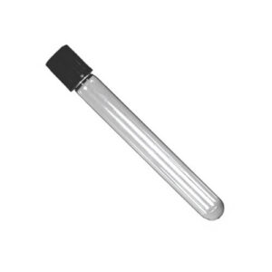 Test Tube with Black Cap 5 Inch Pyrex