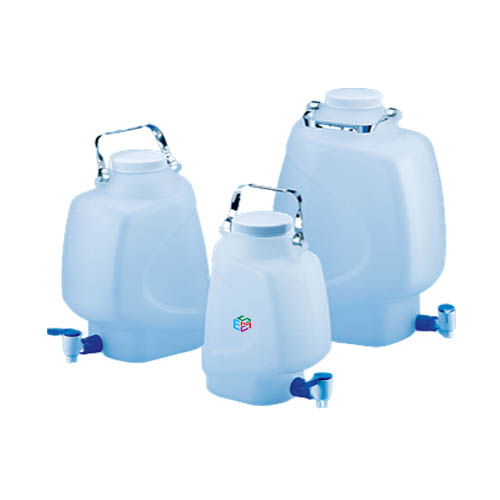 Rectangular Carboy with Stopcock PP _ESMC, Tarsons