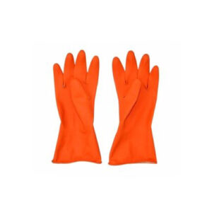 Rubber Hand Gloves, Acid Alkali Proof, Orange color, ESMC, China