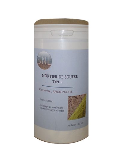 Sulfur mortar