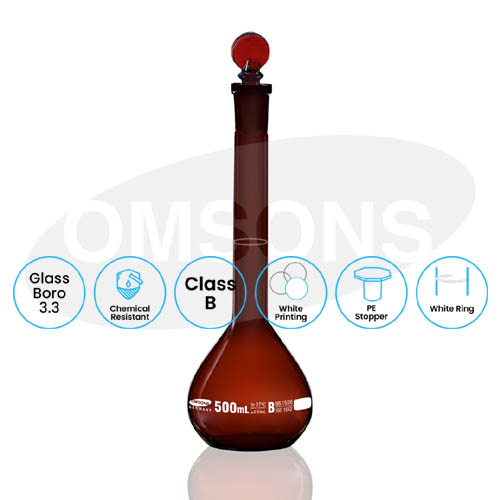 Volumetric Flask Amber Class B _ESMC, Germany