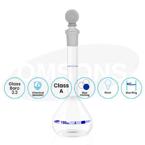 Volumetric Flask Class A with NABL _ESMC, Germany