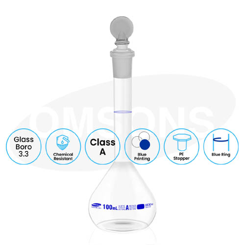 Volumetric Flask Class A with USP _ESMC, Germany