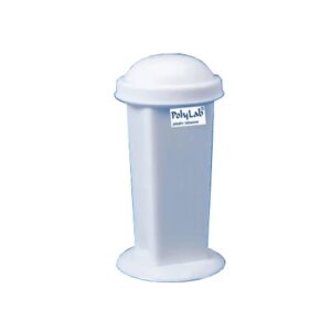 Polypropylene Coplin jar white color Euro design Polylab