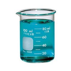 100 mL laboratory glass beaker, Pyrex